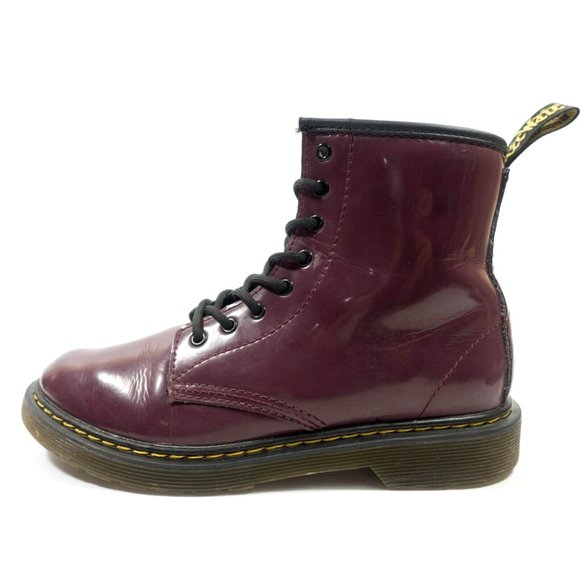 Dr Martens 1460 Patent Leather Lace Up Boots - Women's Size 5 - Picture 1 of 9